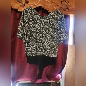 Women's floral bodysuit